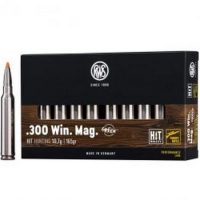 RWS</br> Balles de chasse Hit short rifle - par boite de 20 </br> 300 WINCHESTER MAGNUM  </br> 165Gr