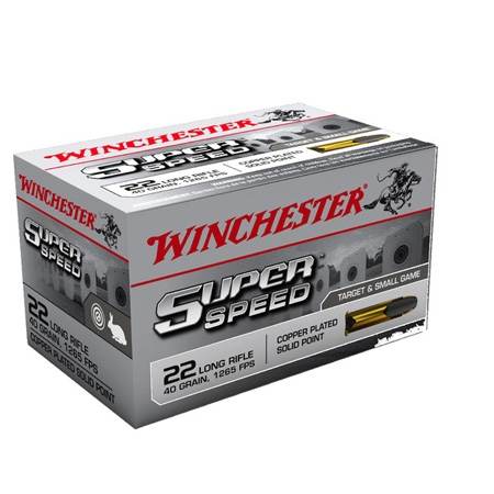 WINCHESTER</br> Super-x super speed plomb cuivrée 37Gr </br> 22 LR </br>