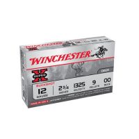 WINCHESTER</br> Cartouches de chasse Buckshot super x chevrotine - par boite de 5 </br> 12  / 89 </br> 54 GrainsGr