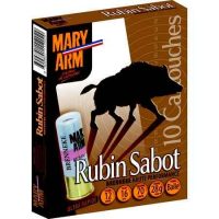 MARY ARM</br> Cartouches de chasse Brenneke rubin sabot - par boite de 5 </br> 12  / 70 </br> 28g