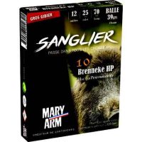 MARY ARM</br> Cartouches de chasse Brenneke sanglier hp - par boite de 10 </br> 12  / 70 </br> 39g