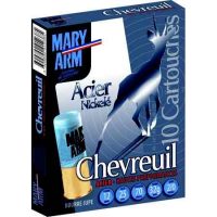 MARY ARM</br> Cartouches de chasse Chevreuil acier nickele - par boite de 10 </br> 12  / 70 </br> 32g
