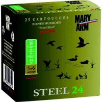 </br> Cartouches de chasse Steel 24 - par boite de 25 </br> 20  / 70 </br> 24g