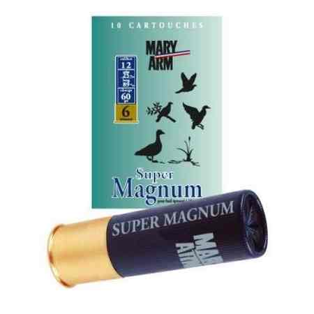 </br> Cartouches de chasse Super magnum - par boite de 10 </br> 12 / 86 </br> 60g