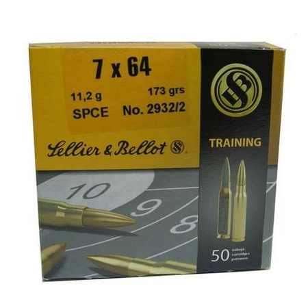 SELLIER BELLOT</br> Balles de chasse Spce - par boite de 50 </br> 7 x 64 </br> 173Gr