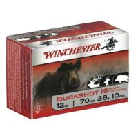 WINCHESTER</br> Cartouches de chasse Buckshot chevrotines - par boite de 5 </br> 12  / 89 </br> 15 GrainsGr