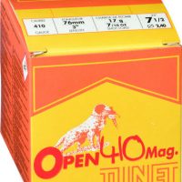 TUNET</br> Cartouches de chasse OPEN 410 SUBSONIQUE - par boite de 25 </br> 410  / 76 </br> 17g